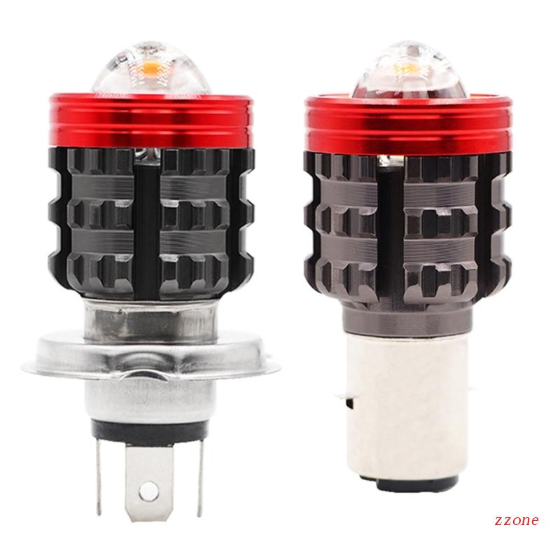 Zzz Bohlam Lampu Depan LED H4 6500K Bahan Aluminum Untuk Motor