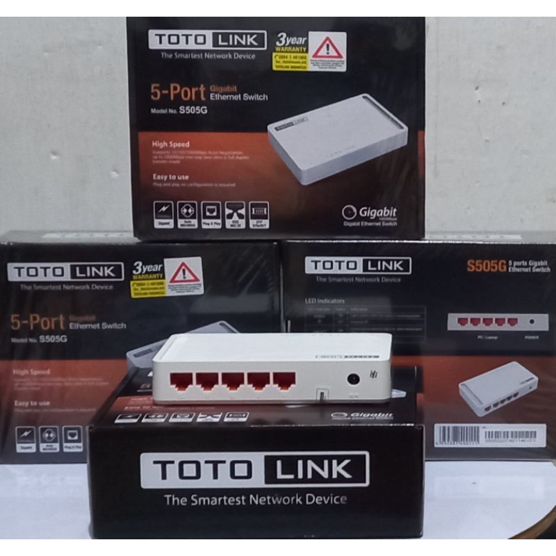 Desktop Switch/Hub Totolink S505 10/100/1000Mbps 5 port