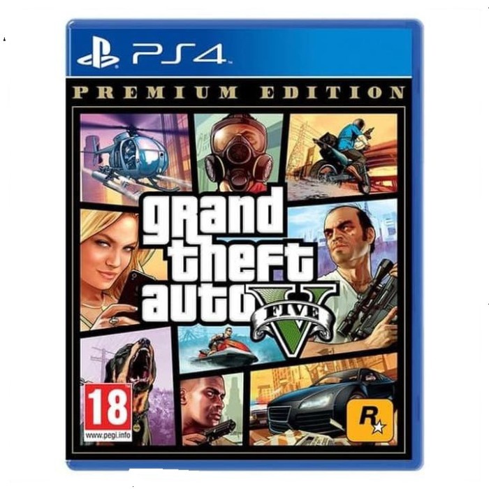 [Ps4] Gta V Premium Online Edition - Grand Theft Auto V Premium Online Cd / Dvd / Kaset / Game /