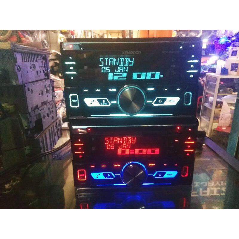 Headunit doubledin kenwood bluetooth DPX-5000BT audio mobil