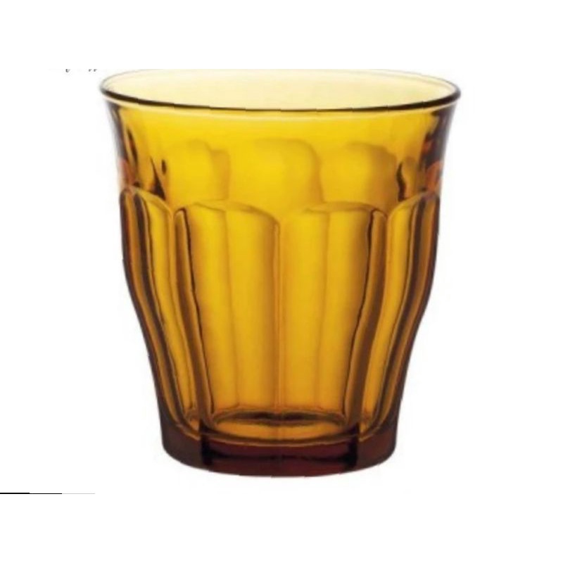 GELAS KACA DURALEX WARNA COKLAT 25CL (1SET ISI 6PCS)