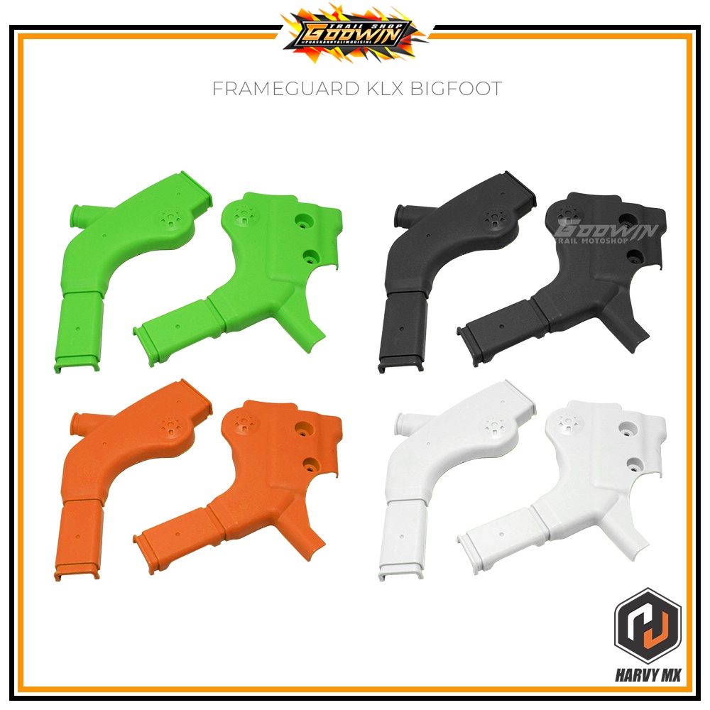 Tutup Pelindung Rangka Chasis Frameguard HARVY MX KLX 150 BIGFOOT DTRACKER NEW