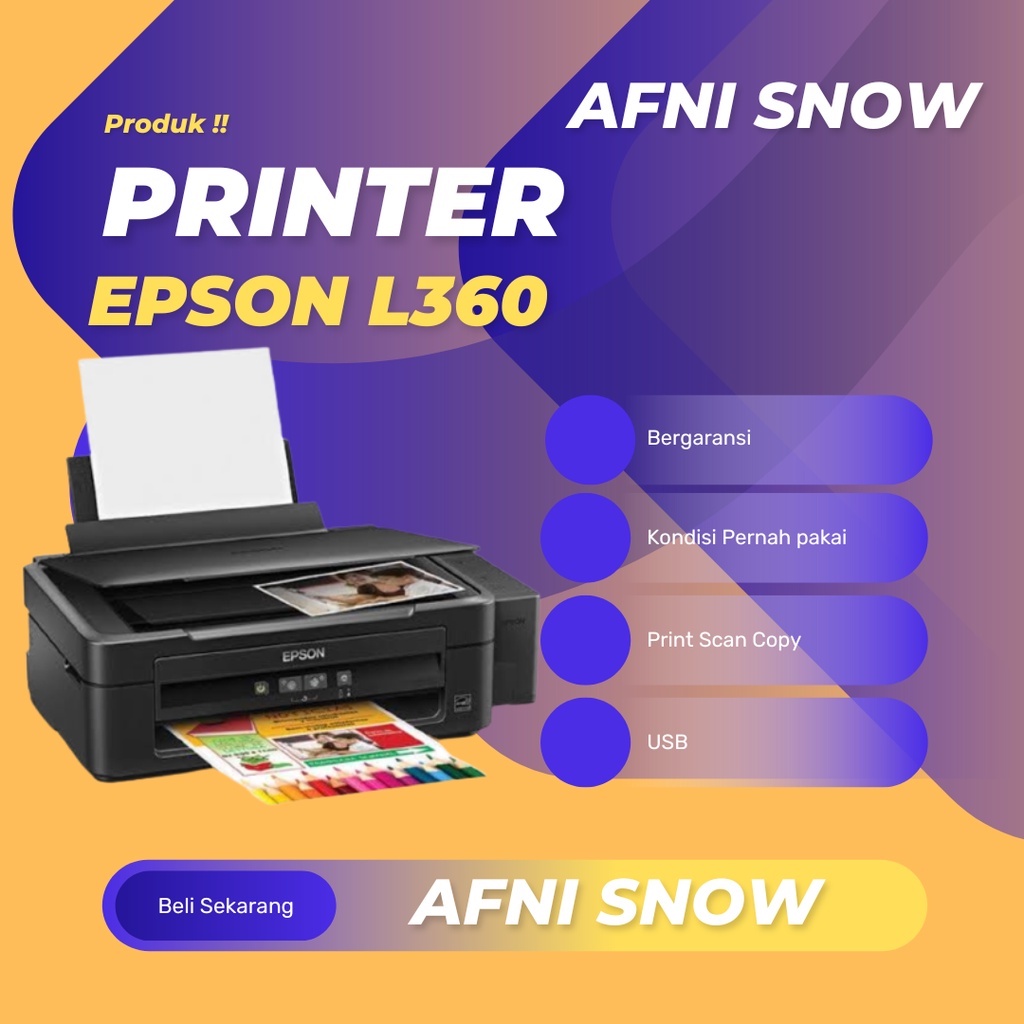 Printer Epson L360 Unit Printer Epson L360