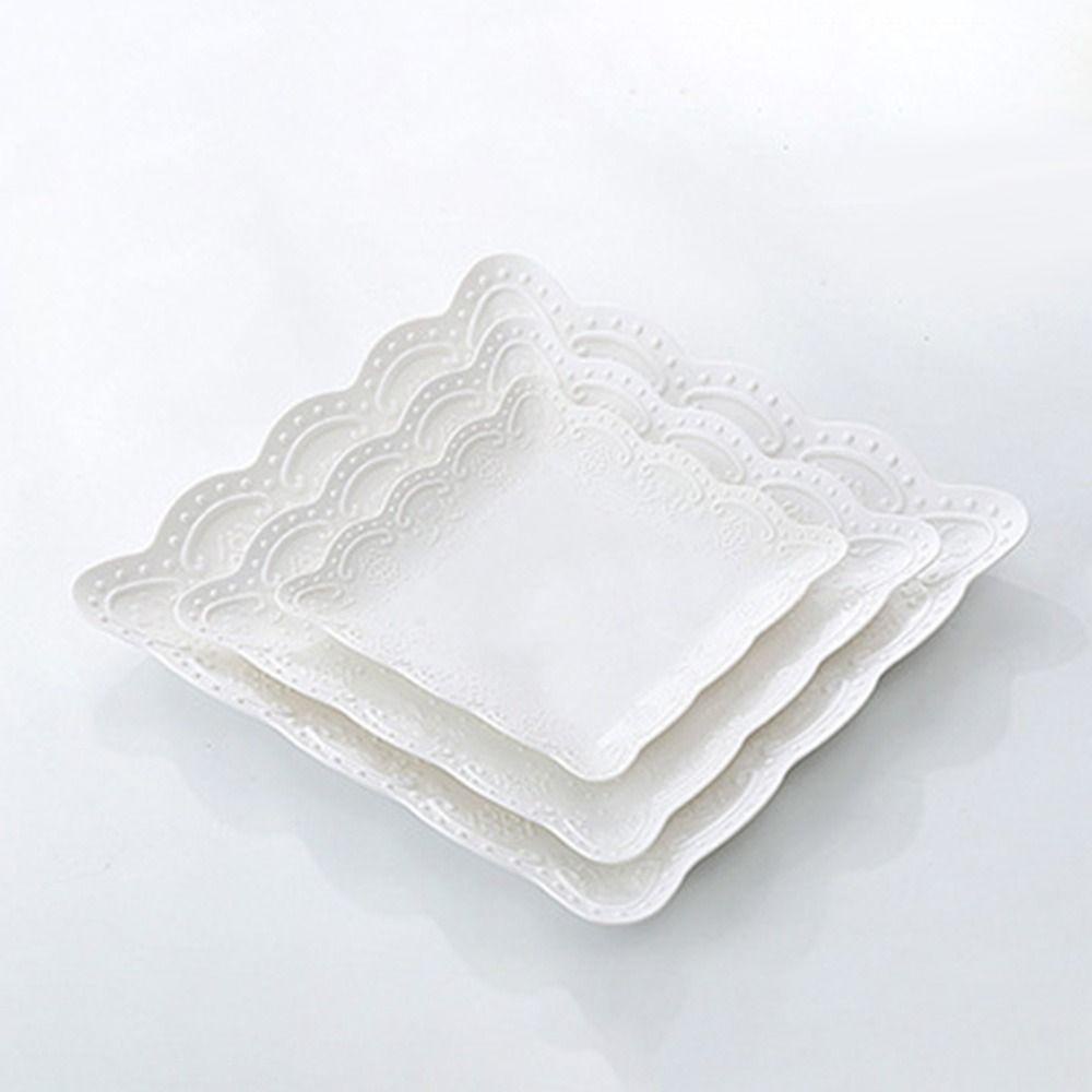 Preva 3tingkat Cake Stand Perlengkapan Pesta Detachable Vintage Embossed Plates Tableware