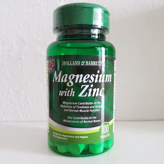 HOLLAND & BARRETT Magnesium with Zinc, 100 Tablets DISKON 20%