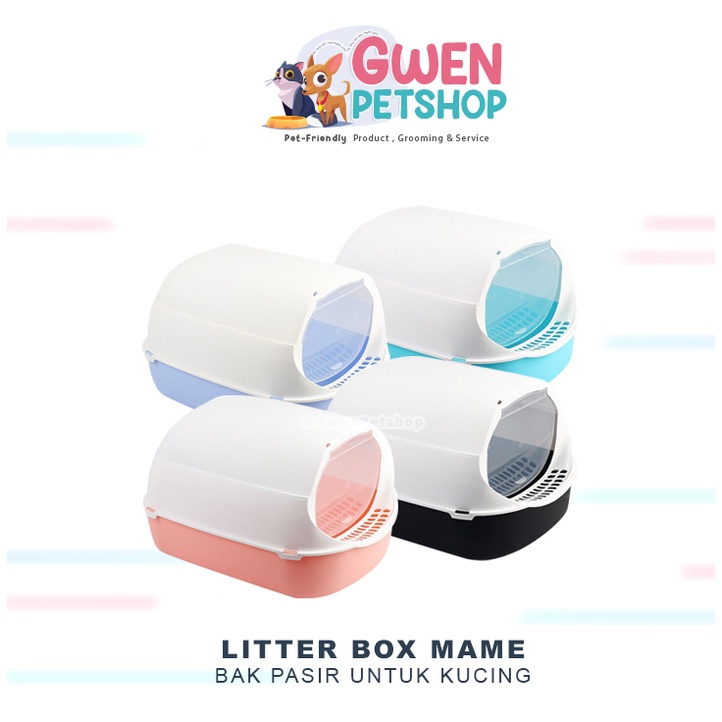 Bak Pasir Kucing MAME Cat Litter Box 42x30x25cm