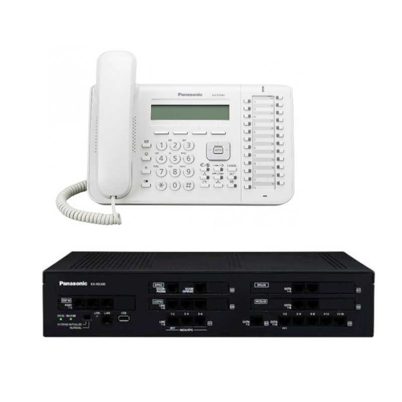 PABX PANASONIC NS 300 KAP 6 LINE 2 DIGITAL 32 SLT +TELEPON DT543