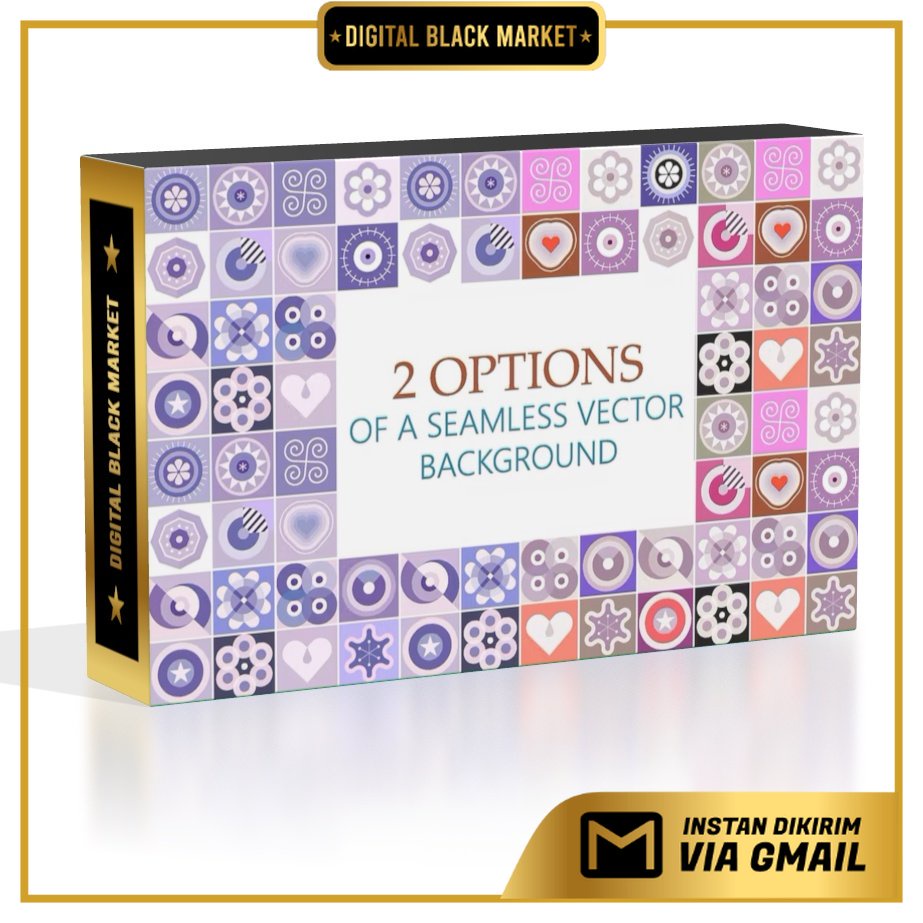 2 Options Of A Seamless Patterns Vector Background