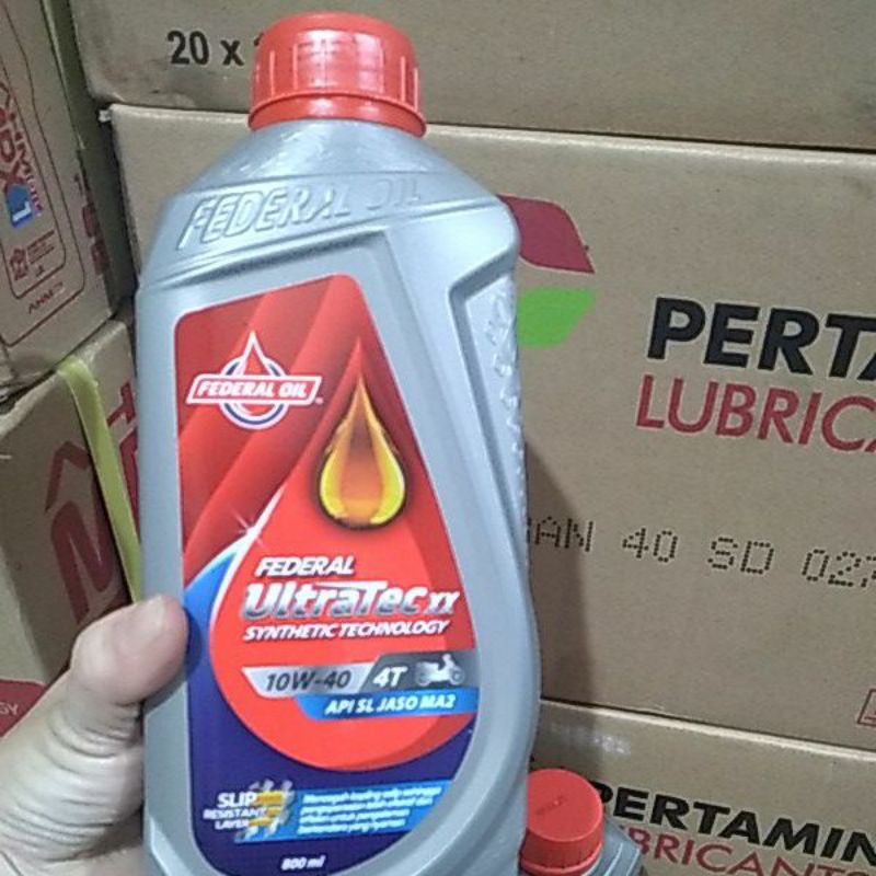 OLI FEDERAL XX SAE 10W-40 API SJ JASO MA ISI 800 ml free bubble wrap