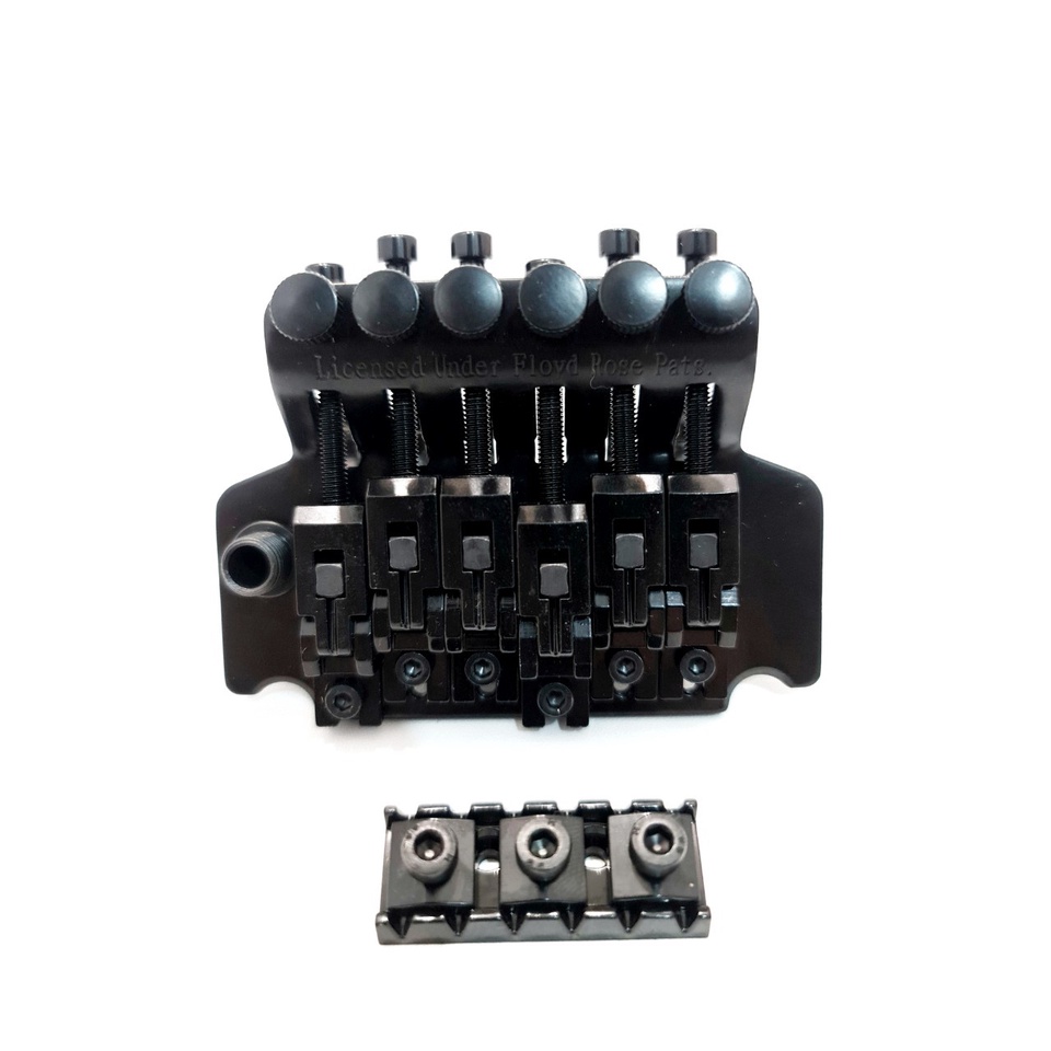 Tremolo Gitar Elektrik Listrik Bridge Floyd Rose UpDown Licensed Guitar Warna Black dan Silver 1 Set Lengkap Murah Jakarta