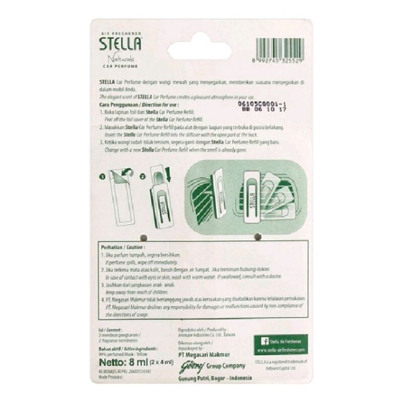 STELLA CAR FARFUME SET8ml