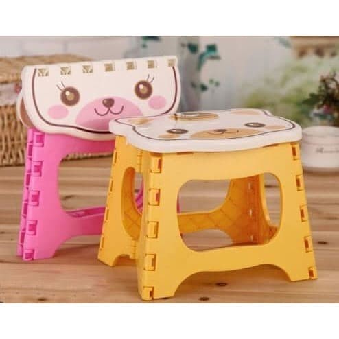 Osakashop - Kursi Lipat Mini Plastik Anak Serbaguna Foldable Chair Portable