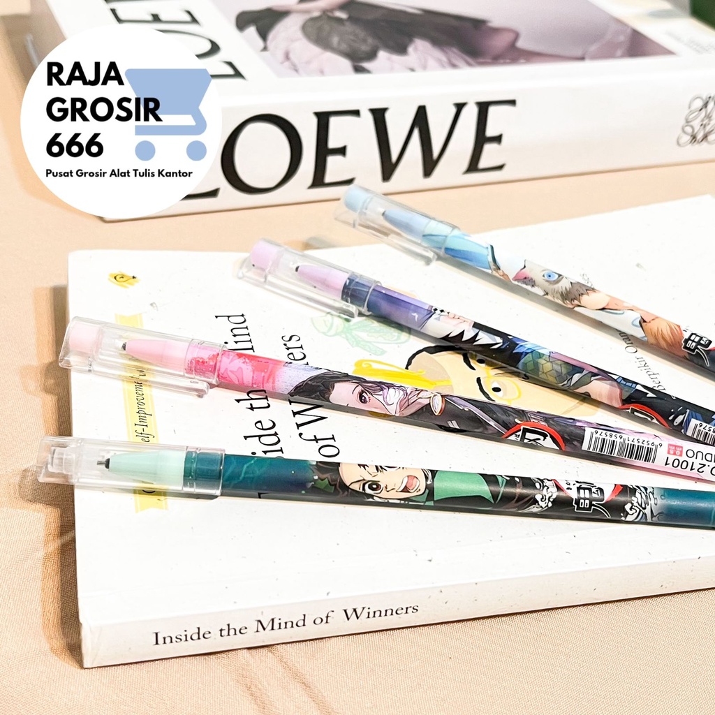 

pulpen odemei demon slayer BISA DIHAPUS ERASEABLE termurah alat tulis sekolah LUCU COD SOUVERNIR