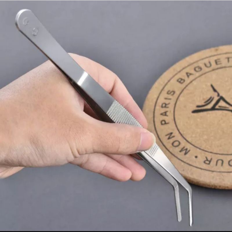 pinset bengkok stainless panjang 25cm