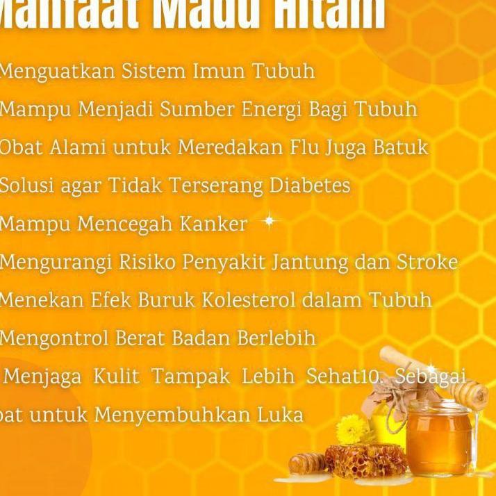 

10.10 BIG SALE FASION Madu hitam pahit multiflora hutan sumbawa murni alami untuk kesehatan Pria Wanita penambah stamina !!