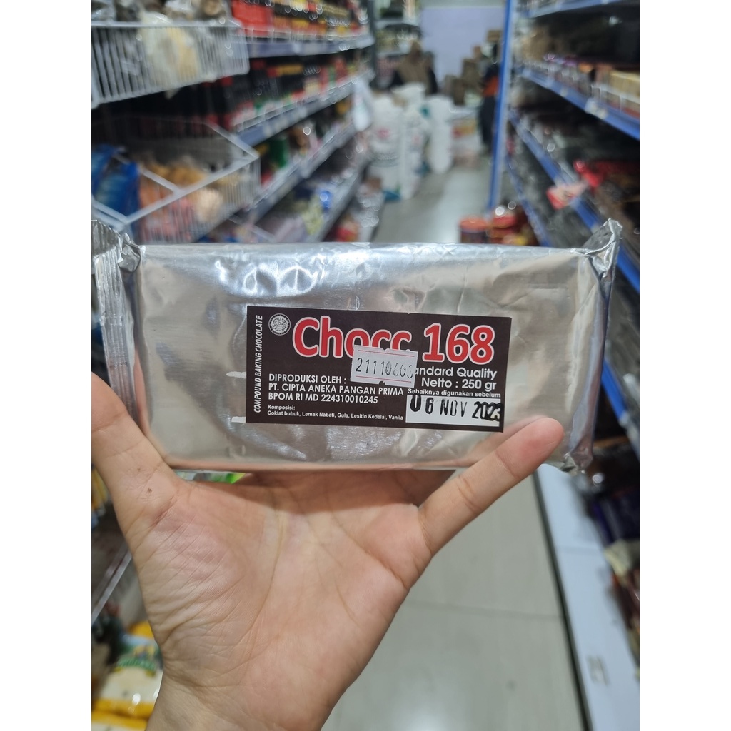 

coklat batang merek chocc 168 berat 250gr