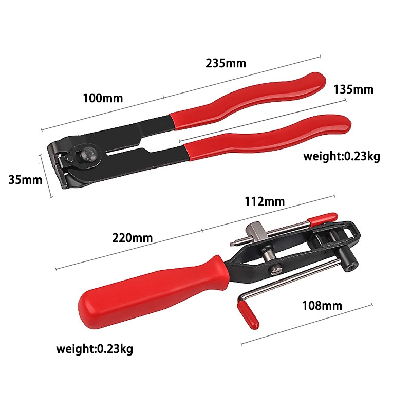 【2 pcs】Tang Crimper Cv Joint Boot Clamp/Car ATV Auto CV Joint Banding Clamp Tool/Cv Joint Boot Clamp Pliers Car Banding Hand Tool Kit