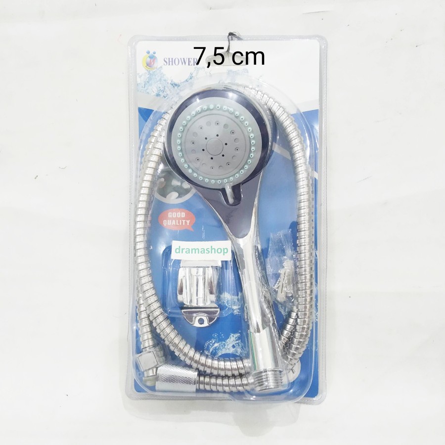 Shower set chrome set kepala kecil