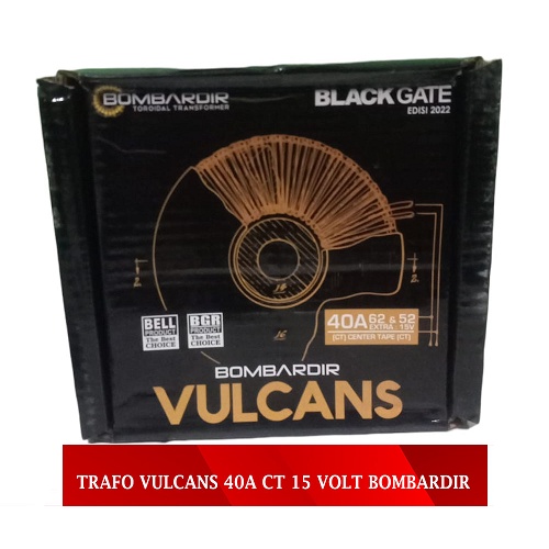 Trafo Toroid 40A CT 62V &amp; 52V VULCANS Extra Ct 15V BOMBARDIR 40 A CT 62Volt / 52Volt - Travo Donut VULCAN 40 Amper BELL