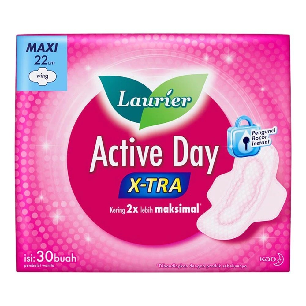 LAURIER Active Day Super Maxi Wing 30S / Pembalut isi 30 pcs BY AILIN