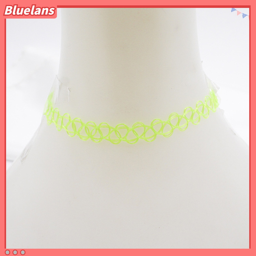 12pcs / Set Kalung Choker Tali Hollow Untuk Wanita