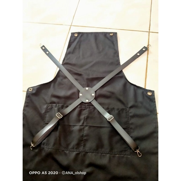 Celemek barista celemek murah apron masak apron drill apron cafe apron coffe apron cukur celemek masak