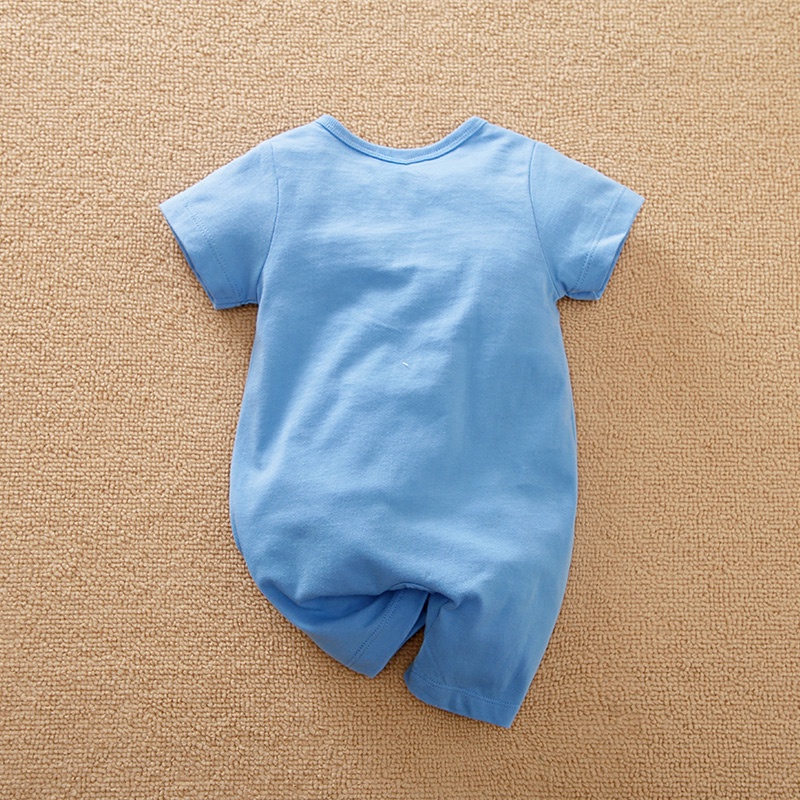 COD- Jumper lengan pendek Motif Seahorses keren warna biru / jumper lucu anak anak usia 0-2 tahun