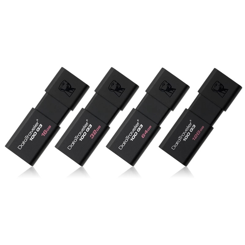 Kingston-pen Drive usb128gb 256gb dt100g3, USB Memory Stick 8gb, 16gb, 32gb 64gb, USB3.0