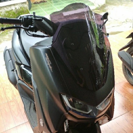 Wingshield Visor nmax New 2020-2021 model Jenong bening - Hitam
