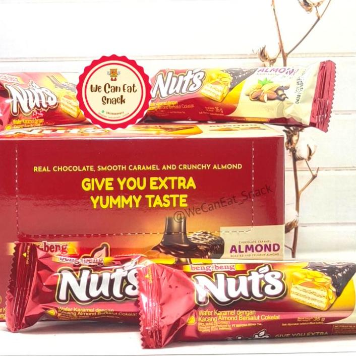 

Import Terlaris Beng Beng NUTS Almond Chocolate Caramel (per BOX) buruan
