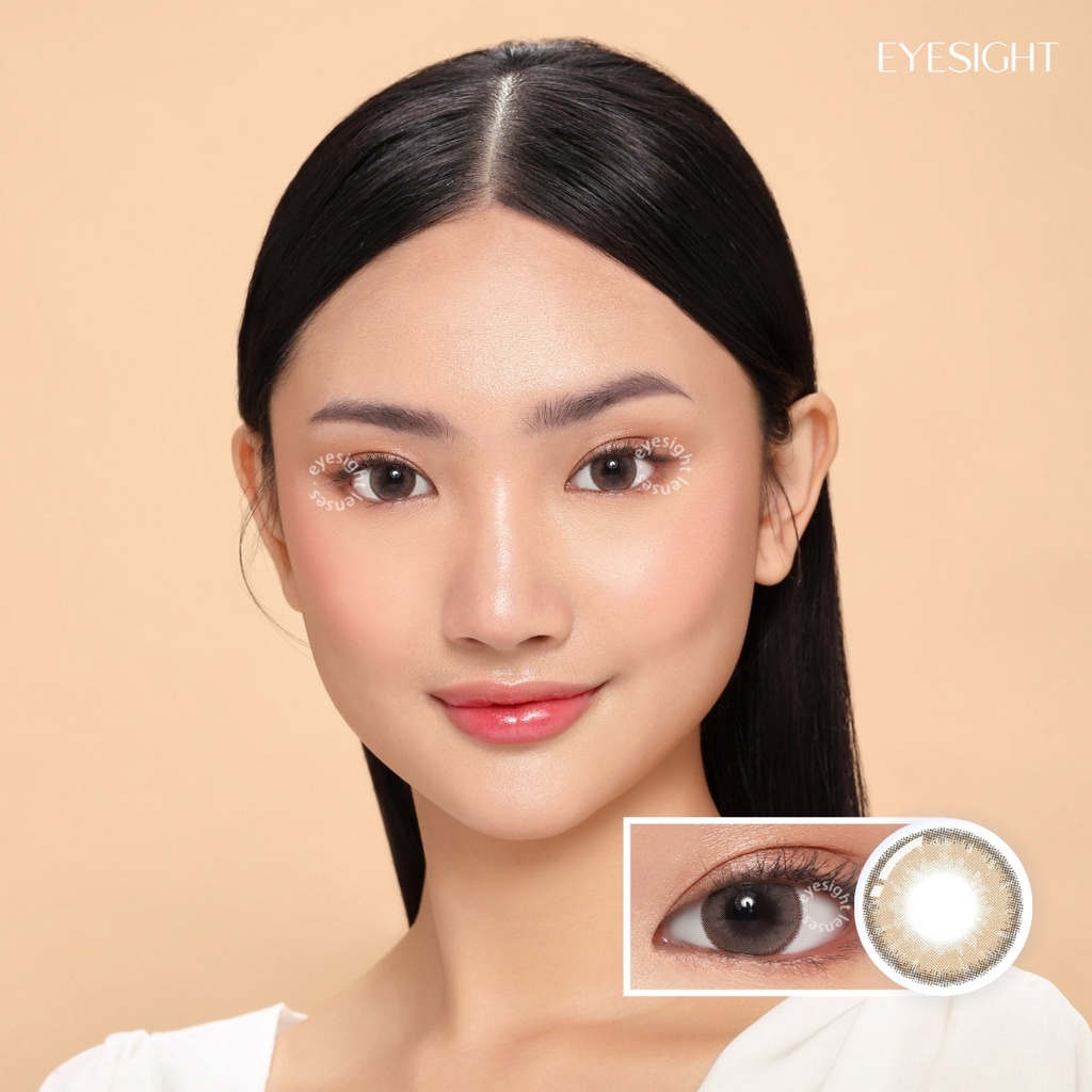 EYESIGHT LENSES Softlens Princess by EOS - Luna Natural Almond (2pcs/sepasang)