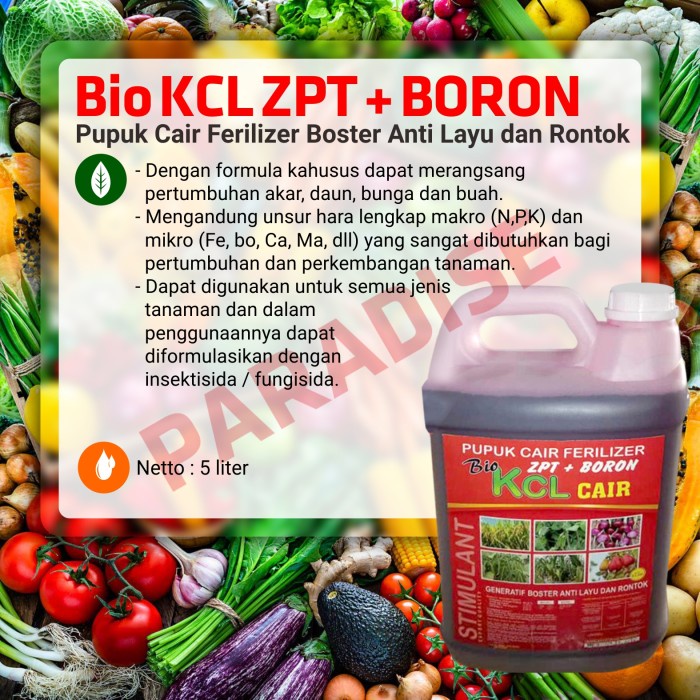 ORIii Pupuk Cair KCL 5 Liter - -d?