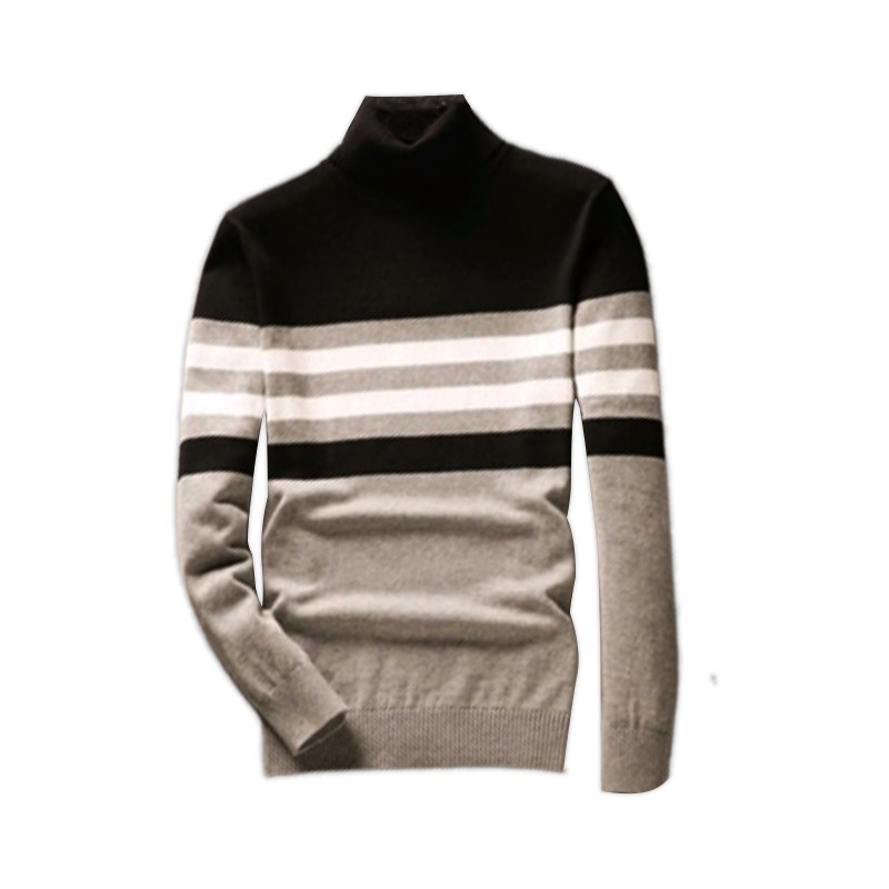 Sweater PRIA Rajut  Kerah Tinggi Turtleneck Crossline Bahan 14 Get Lembut dan Halus