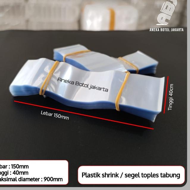 

plastik shrink segel toples tabung
