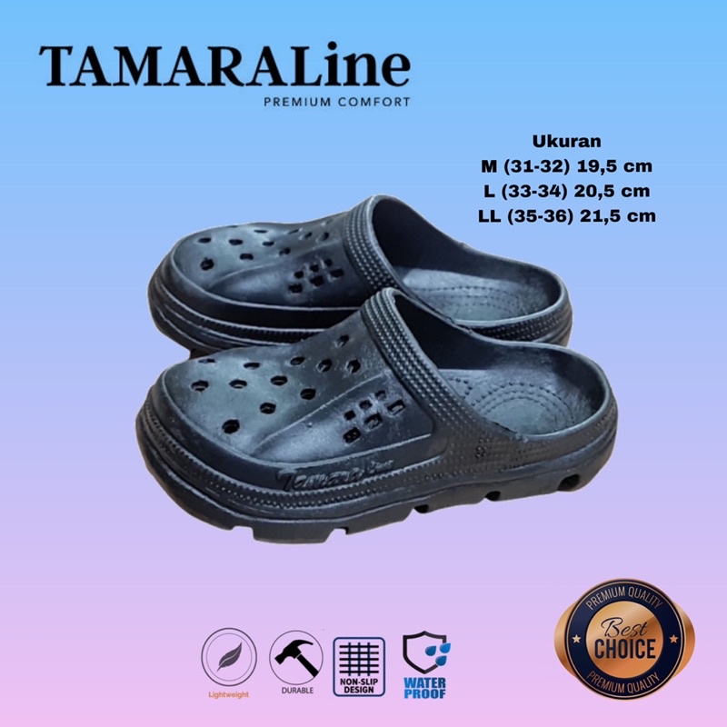 Sepatu Sandal Selop Slide Slip on Karet Anak / Remaja - TAMARALINE 226A / Bahan Premium Lentur Empuk Ringan Kuat Anti Slip Anti Air Model Casual Santai Rumah Outdoor Kamar Mandi  Murah Original