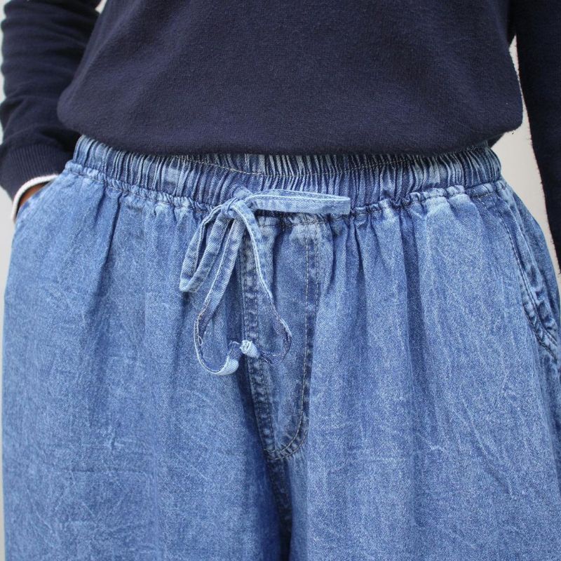 KULOT JEANS JUMBO / SIZE M L XL XXL XXXL / KULOT BIG SIZE SNOW TALI SERUT PREMIUM