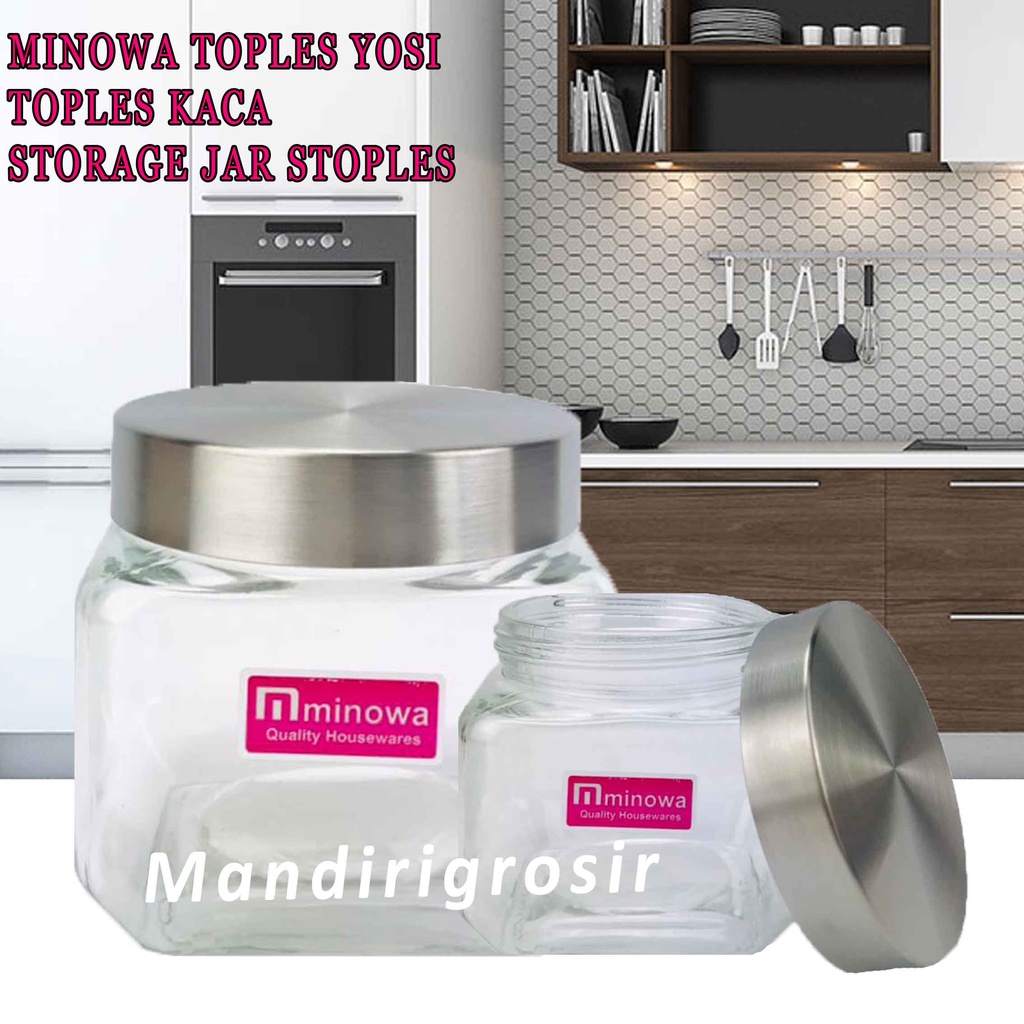 Toples Kaca Minowa * Minowa Toples * Storage Jar * Toples Penyimpanan Serbaguna