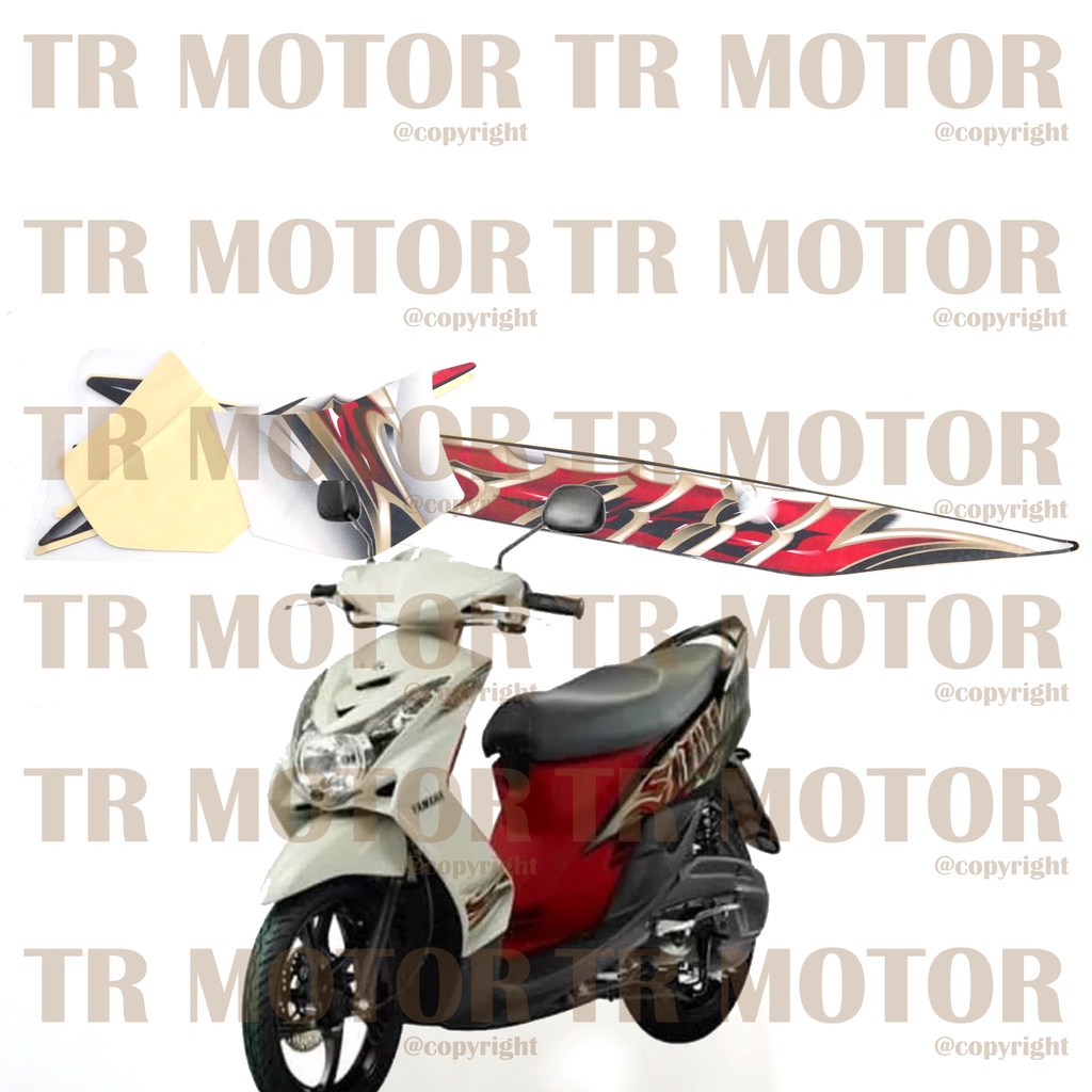 Stiker Motor Mio Soul 2010 Sticker Striping Lis Full Set Motor