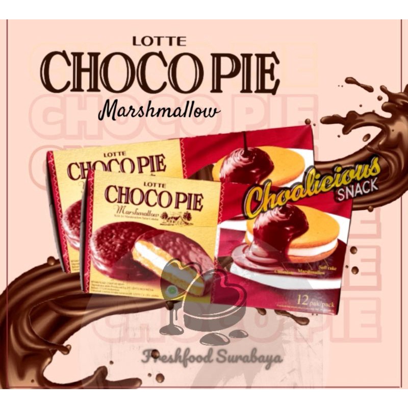 

❤️Freshfood❤️1pcs!!Lotte chocopie Marshmallow 28gram