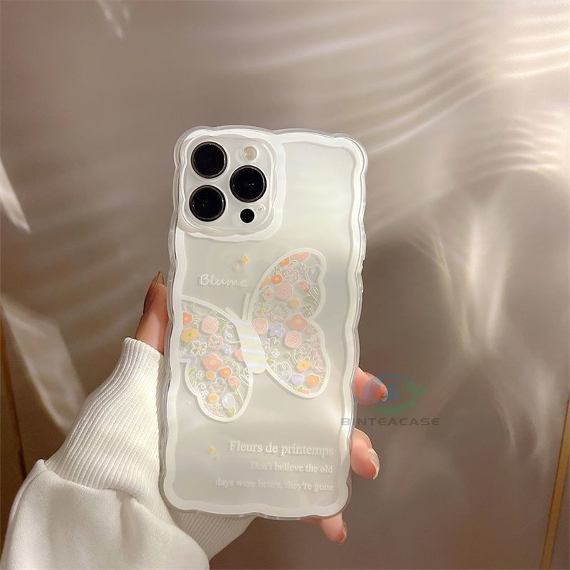 Casing TPU Redmi Note 11S 11 Pro 10C 10A 9C 9T 9A 10 5G 10S 9 8 Poco M3 Pro X3 Pro NFC Motif Kupu-Kupu