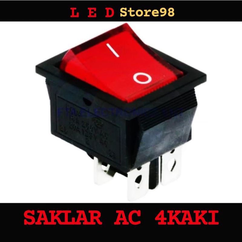 SWITCH ROCKER SAKLAR ON OF BESAR 4 PIN CABUTAN