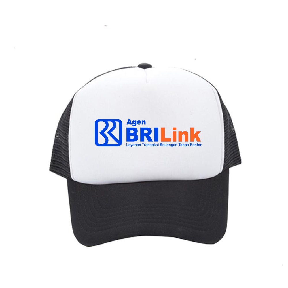 topi agen brilink / topi casual keren / trucker hat / topi jaring bank bri