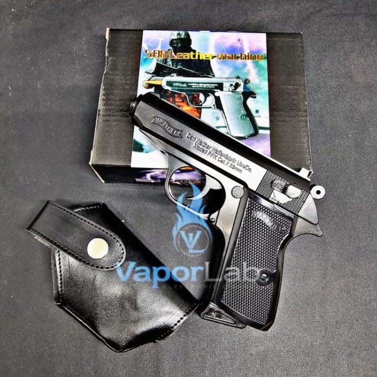 mancis korek api gas bara model pistol walther ppk gun lighter collection