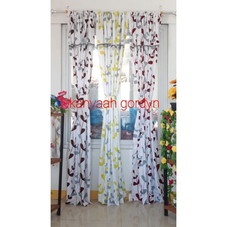 gorden serut poni,gorden pintu dan jendela serut poni katun montero