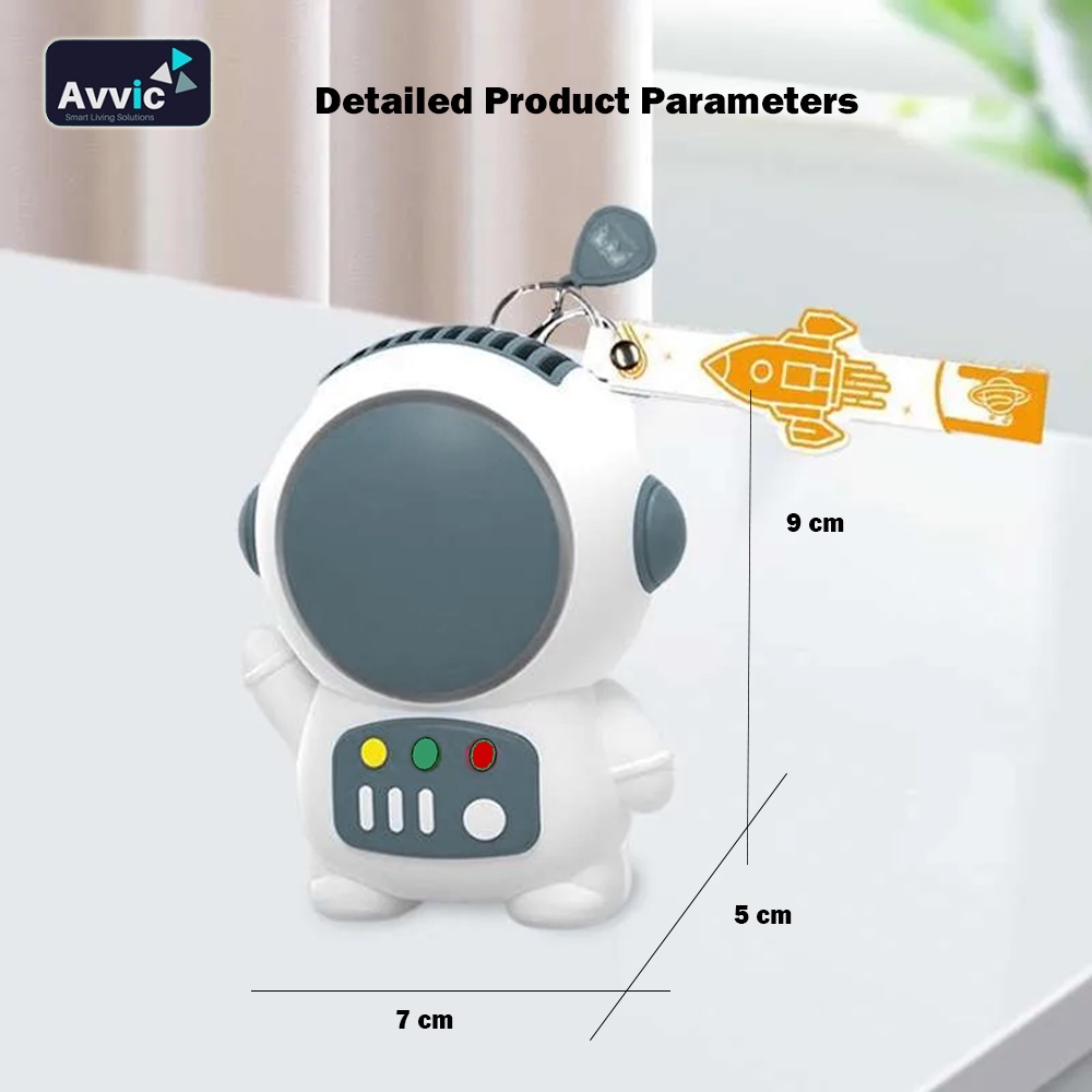 Kipas Angin Karakter Spaceman Mini Portable Fan Astronaut Cute Fan