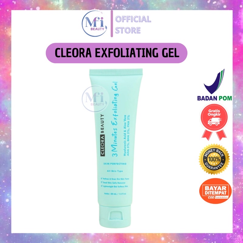 CLEORA 3 MINUTES EXFOLIATING GEL BPOM 50ML