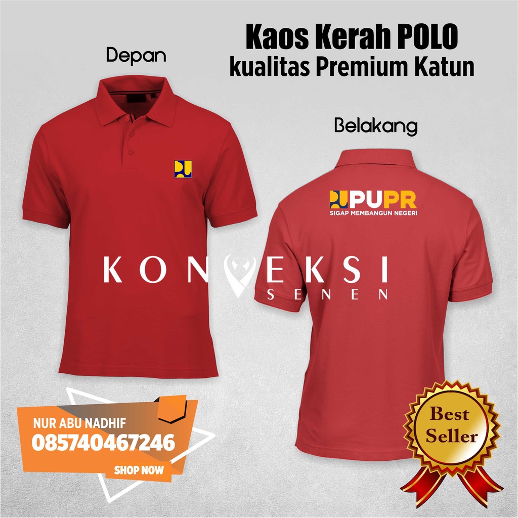 KAOS POLO SHIRT PUPR  BAJU TSHIRT - Kaos PUPR - Baju BPUPR