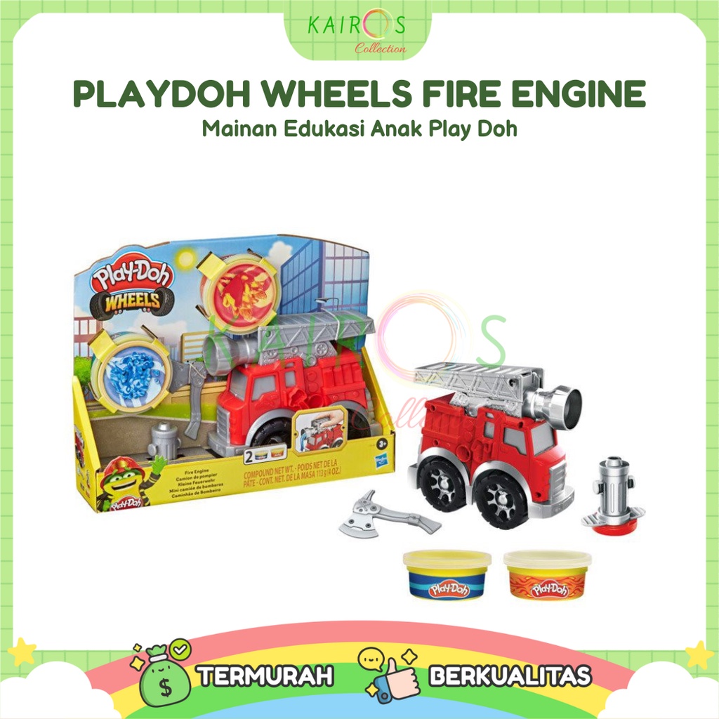 Playdoh Wheels Fire Engine - Mainan Edukasi Anak Play Doh