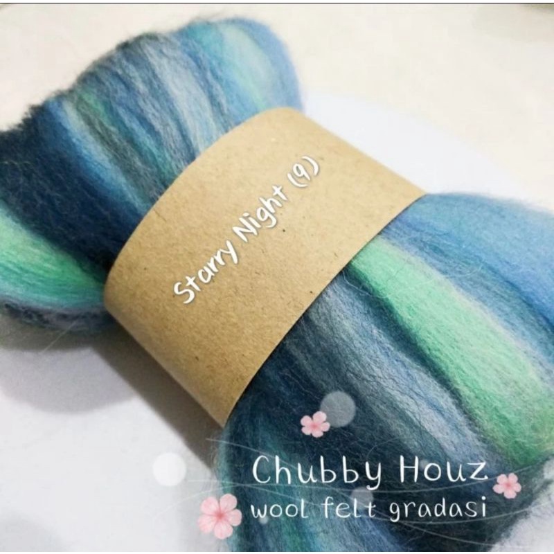 Wool Felt Gradasi 10gr - Felting Wool