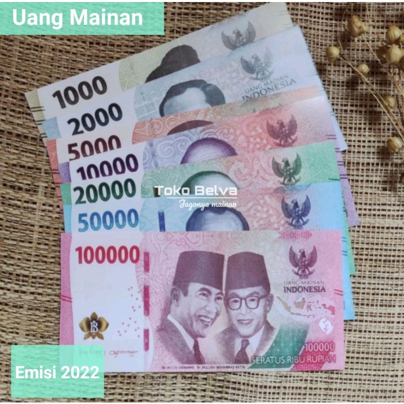 Souvenir uang mainan palsu untuk mahar scrapbook